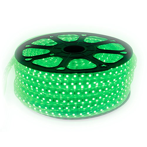 LED Strip Lichtband flexband 230 Volt mit 60x 5050 SMD pro Meter Grün 25 Meter von ENERGMiX