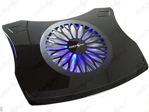 Energmix Notebook Laptop Kühler für 17" - 19" Notebook Laptop (41cm x 33cm) XXL Kühler mit Blau LED ***(Schwarz)*** von Energmix