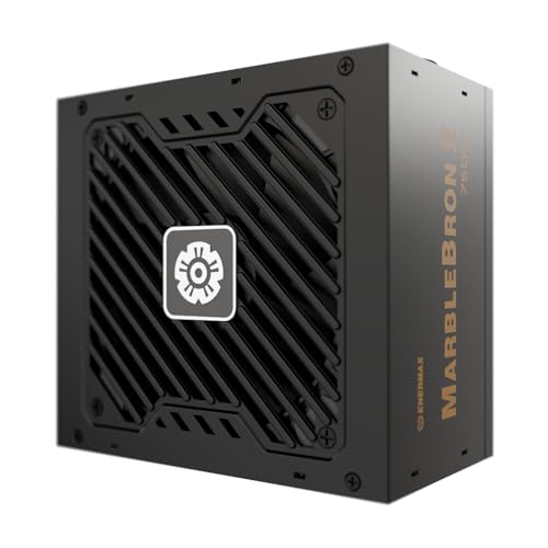 ENERMAX MARBLEBRON II 750Watt |modulares 3.1 ATX Gaming Netzteil |PCIe 5.1|indiv. Sleeve Kabel |80PLUS Bronze |Silent 12cm FDB-Lüfter |DC to DC mit jap. Kondensator |6-Fach Schutz |EMB750EWT-MAC von ENERMAX