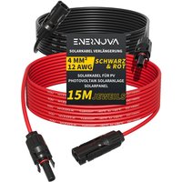 Enernova - Solarkabel 4mm²/6mm², Solarkabel Verlängerung 1/2/3/5/10/15/20M, Multi-Contact 4 Solarkabel, IP67 Wasserdichtem, Solarkabel von ENERNOVA