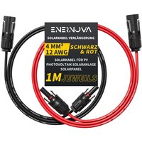 Enernova - Solarkabel 4mm²/6mm², Solarkabel Verlängerung 1/2/3/5/10/15/20M, Multi-Contact 4 Solarkabel, IP67 Wasserdichtem, Solarkabel von ENERNOVA