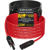 Enernova - Solarkabel 4mm²/6mm², Solarkabel Verlängerung 1/2/3/5/10/15/20M, Multi-Contact 4 Solarkabel, IP67 Wasserdichtem, Solarkabel von ENERNOVA