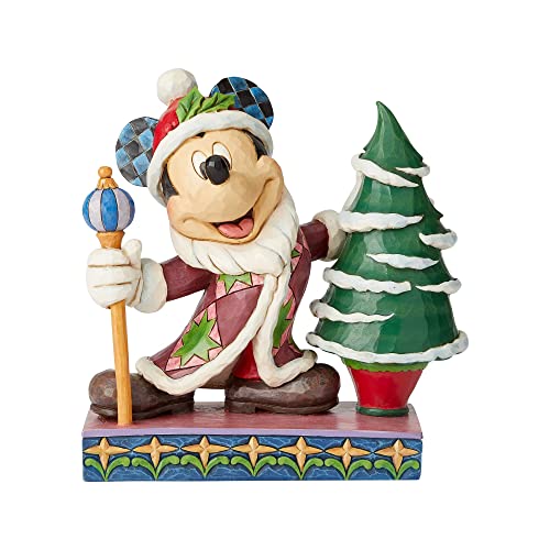 ENESCO 6002831 Figur Mickey, Kunstharz, grün/violett/blau, 19 von Enesco