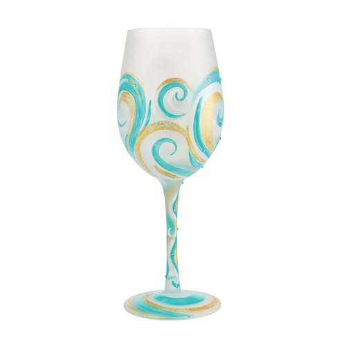 Lolita Ridin The Waves Wine Glass von Enesco