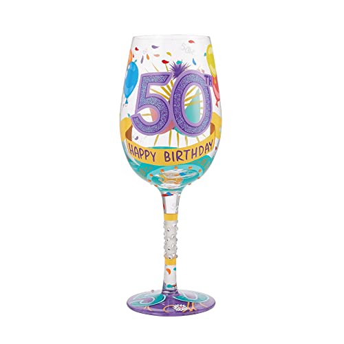 Lolita Happy 50Th Birthday Wine Glass von Enesco