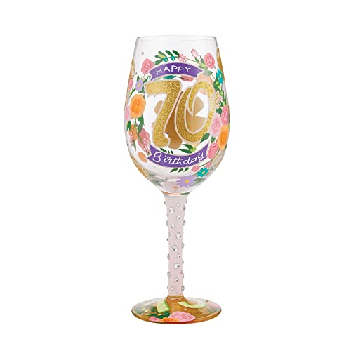 Lolita Happy 70Th Birthday Wine Glass von Enesco