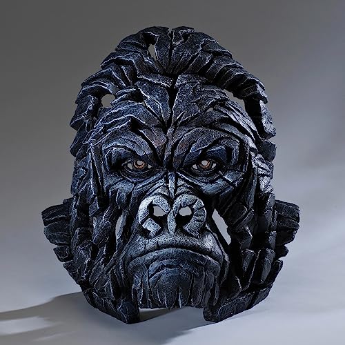 Enesco Edge Sculpture Gorilla Head Tierbrustfigur, 38,1 cm, Schwarz von Enesco