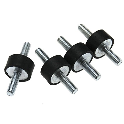 Enet Gummihalterungen, M6/M8 Stoßschutz-Gummihalterungen, Isolator-Spule für Auto, Stoßdämpfer MF, 4 Stück, Gummi, M6 20x10mm von ENET