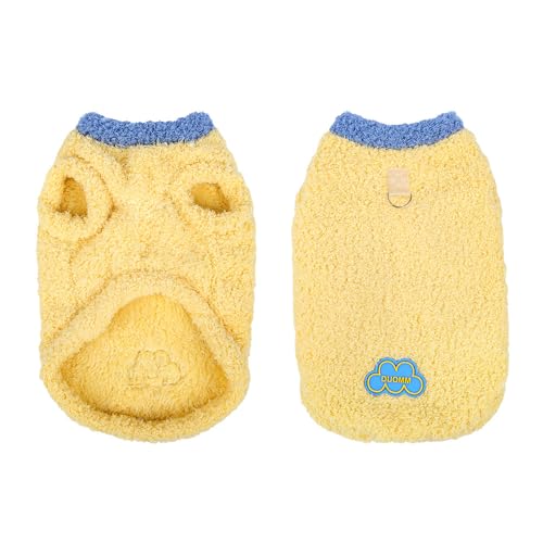 Hundemantel Katzenjacke Winter warm Hundekleidung Hundepulli Sweatshirt Hund Winterjacke Baumwolle für Hunde Gelb S Hundemantel Katzenjacke Winter warm Hundekleidung Hundepulli Sweatshirt Hund Winterjacke Baumwolle für Hunde Gelb S von ENGEL WEMANG