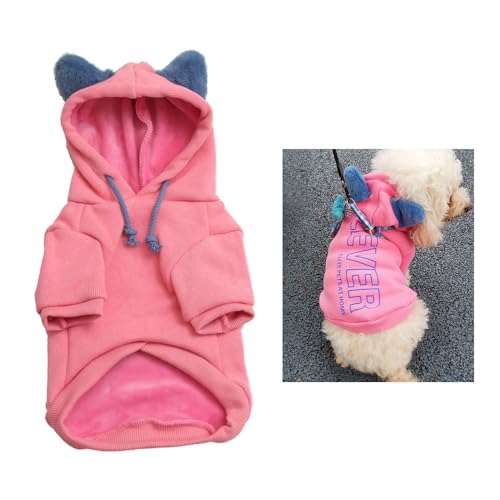 Hundemantel für kleine Hunde,Mode Kapuzenpullover,hundewintermantel,Kapuzenpullover Geeignet für kleine Hunde und Katzen 3-Farben Rosa L Hundemantel für kleine Hunde,Mode Kapuzenpullover,hundewintermantel,Kapuzenpullover Geeignet für kleine Hunde und Katzen 3-Farben Rosa L von ENGEL WEMANG