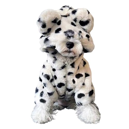 Hundeweste,Kleine und mittlere Hunde Mode warme Jacke aus künstlichem Pelz, warm und weich Schwarz-weißes Hoodie S Hundeweste,Kleine und mittlere Hunde Mode warme Jacke aus künstlichem Pelz, warm und weich Schwarz-weißes Hoodie S von ENGEL WEMANG