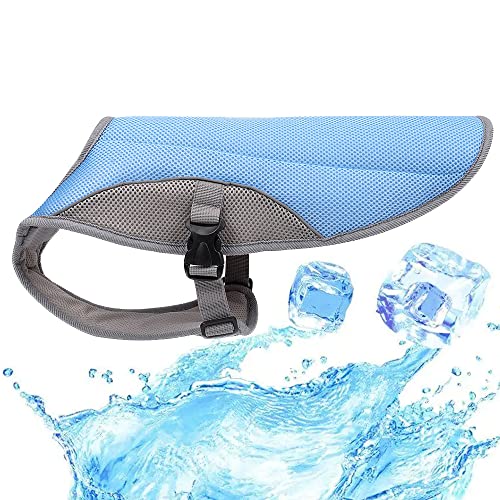 Leichtgewicht Hund Kühlweste,Mittelgroßen und großen Hunden Cooling Vest,Kühljacke,für Aktivitäten draußen, Wandern, Training,Hitzschlag bei Hunden vorbeugen blau M Leichtgewicht Hund Kühlweste,Mittelgroßen und großen Hunden Cooling Vest,Kühljacke,für Aktivitäten draußen, Wandern, Training,Hitzschlag bei Hunden vorbeugen blau M von ENGEL WEMANG