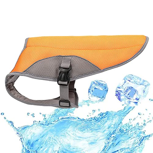 Leichtgewicht Hund Kühlweste,Mittelgroßen und großen Hunden Cooling Vest,Kühljacke,für Aktivitäten draußen, Wandern, Training,Hitzschlag bei Hunden vorbeugen gelb M Leichtgewicht Hund Kühlweste,Mittelgroßen und großen Hunden Cooling Vest,Kühljacke,für Aktivitäten draußen, Wandern, Training,Hitzschlag bei Hunden vorbeugen gelb M von ENGEL WEMANG