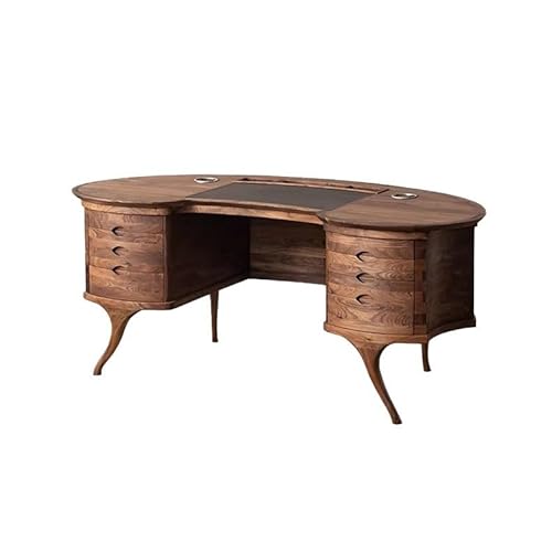 Schreibtisch Chinesischer Schreibtisch aus Walnussholz, Massivholz, einfacher for das Arbeitszimmer, Schlafzimmer, Computertisch, Chefschreibtisch Office Desk von ENGENDER