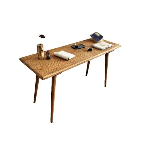 Schreibtisch Old Elm Großer Schreibtisch Massivholz Esstisch Retro Chinesischer Stil Wohnzimmer Langer Tisch Einfaches Zuhause Log Altes Brett Office Desk(120 * 60 * 75cm) von ENGENDER