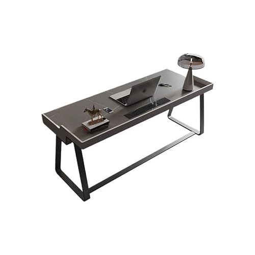 Schreibtisch Schieferschreibtisch, minimalistischer Schreibtisch for Zuhause, kleine Wohnung, Arbeitstisch, moderner, einfacher, Leichter Luxusschreibtisch Office Desk(160 * 75 * 81cm) von ENGENDER