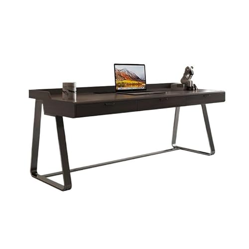 Schreibtisch Schreibtisch Licht Luxus Moderne Schwarz Walnuss Massivholz Hause Einfache Studie Minimalistischen Office Desk(120 * 60 * 81cm) von ENGENDER