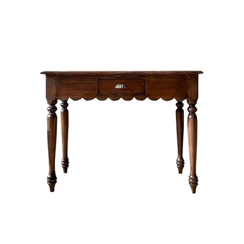 Schreibtisch Schreibtisch aus massivem Holz, klein, schlicht, for Schlafzimmer, Retro-Schreibtisch, Computertisch, Nachttisch Office Desk(120 * 60 * 76cm) von ENGENDER