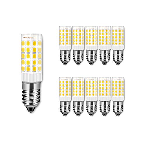 ENGEYA 10er Pack 5W E14 LED Birnen,SMD 2835 5 Watt Mais Leuchtmittel,Warmweiß 3000K AC 220-240V 500 Lumen,Energiesparlampe,ersetzt 50W Glühlampenl,Nicht Dimmbar von ENGEYA