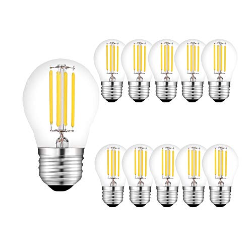 ENGEYA 10er Pack E27 G45 Edison Filament Vintage Lampe, 4 W LED ES Leuchtmittel Birne,Glas Golf Ball Lampe Warmweiß 2700K 400 Lumen AC 220-240V,40 W Ersatzleuchtmittel,Nicht Dimmbar von ENGEYA