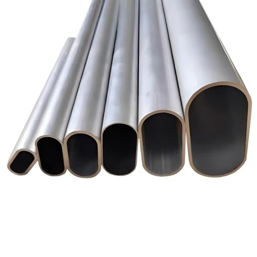 1 Stück Industrie Ovales Aluminiumrohr, hohles elliptisches Rohr aus Aluminiumlegierung for DIY und Rahmenkonstruktionen Bauwesen(20x12x1mm 490mm) von ENGFGH