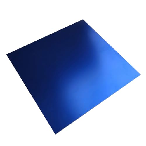 ENGFGH 5 Stück Aluminiumbleche, 200 × 200 mm blau eloxiertes Aluminiumblech, Flache Platte aus Mental-Aluminiumlegierung, eloxiertes Aluminiumblech for Architekturmodelle(200x200x0.5mm) von ENGFGH
