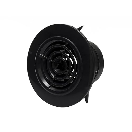 ENGFGH Lüftungsgitter-Abdeckung, 75 mm/125 mm/200 mm runder ABS-Kunststoffgrill, verstellbare Abdeckung, Fensterdecken-Belüftungsauslass for Badezimmer-Küchen-Abluftöffnung(75mm) von ENGFGH
