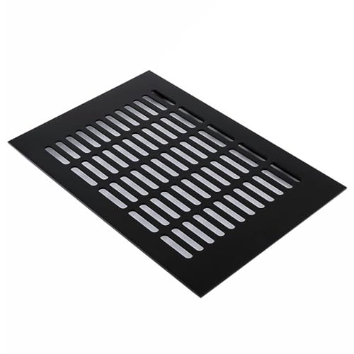 ENGFGH Schwarzes 200 mm quadratisches, rechteckiges Lüftungsgitter aus Aluminiumlegierung mit Lamellen for die Belüftung von Schränken und Kleiderschränken (Size : 200x300mm) von ENGFGH