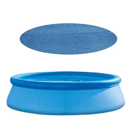 ENGFGH Solar-Poolabdeckung – 183 x 183 cm, rund, isolierende und Faltbare Thermoabdeckung, Luftpolster-Poolabdeckung for Aufstell- und Einbaupools(183cm) von ENGFGH