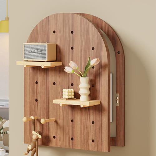 Elektrischer Verteilerkasten, Schalttafel-Abdeckungskasten, Moderne Dekorative Arbeitsplatten, Abnehmbarer Zählerkasten, Geeignet for Flur Wohnzimmer Eingang(Brown,40 * 70cm/15.7 * 27.6in) von ENGFGH