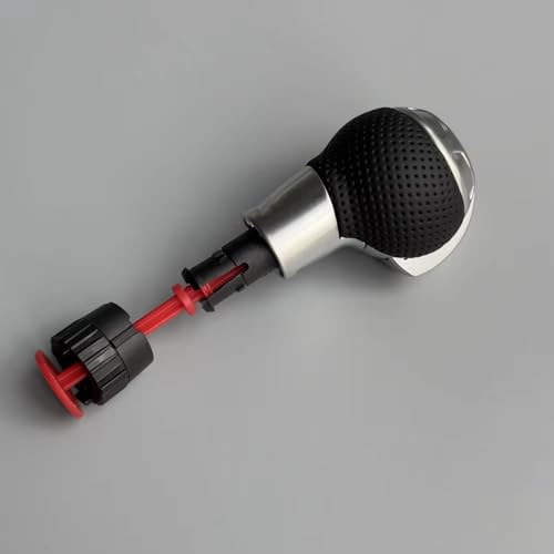 ENGOER Kompatibel Mit A3 S3 RS3 Q3 S6 RS6 A4 A5 A7 Automatikgetriebe Schaltknauf Schalthebelgriffkopf Auto-Innenausstattung(RS logo) von ENGOER