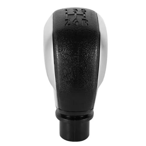 ENGOER Kompatibel Mit Citroen Für C-Elysee C2 C3 C4 Auto-Schaltgetriebe 5-Gang-Schalthebel Schalthebelkopf Schaltknauf OEM: 16088722ZD(Matte Silver) von ENGOER