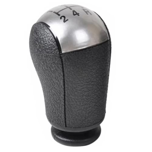 ENGOER Kompatibel Mit Ford Für Focus 2 Für Mondeo MK2 2004 2005 2006 2007 2008 2009 2010 2011 Auto-Schaltknauf-Schaltmanschetten-Kofferraumabdeckung(5 Speed Silver knob) von ENGOER