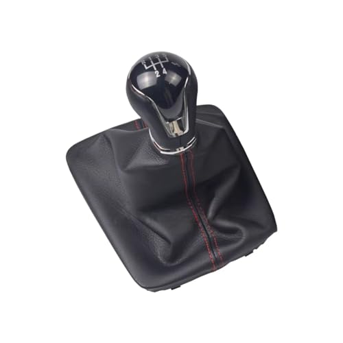 ENGOER Kompatibel Mit Seat Für Leon ST Tstate 2013 2014 2015 2016 2017 2018 2019 2020, Manueller 5- Und 6-Gang-Schalthebel-Schaltknauf Mit Kofferraumabdeckung(Black-5 Speed) von ENGOER