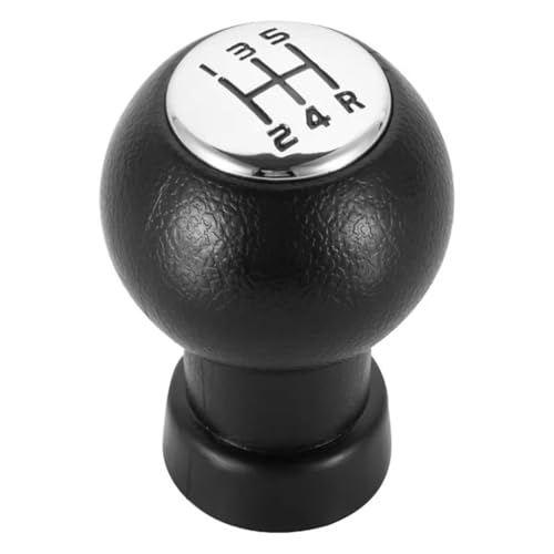 ENGOER Kompatibel Mit Suzuki Für Alto 2009 2010 2011 2012 2013 2014 Auto 5-Gang-Schaltgetriebe Schaltknauf Mit Gamaschenmanschette(Chrome knob) von ENGOER
