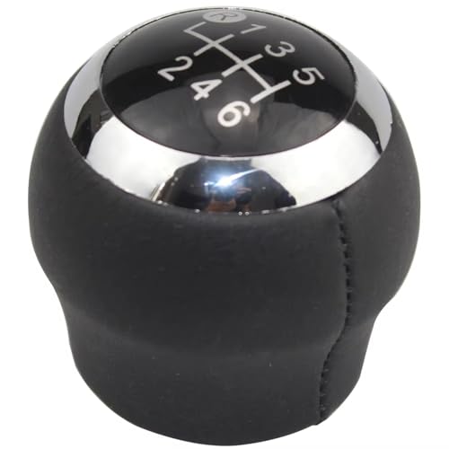 ENGOER Kompatibel Mit Toyota Für Yaris Für Avensis, 1 Stück, 5- Und 6-Gang-Schaltknauf, Hebel, Handball-Zubehör, Plug-and-Play(Black 6 Speed) von ENGOER