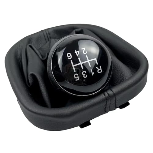 ENGOER Kompatibel Mit VW Für Caddy 2 MK2 Für Touran 2003 2004 2005 2006 2007 2008 2009 2010 2011 2012 2013 2014 2015 Schaltknauf Mit Kofferraumabdeckung(B model 6 Speed) von ENGOER