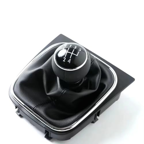 ENGOER Kompatibel Mit VW Für Golf 6 Für Jetta MK6 2010 2011 2012 2013 2014 5/6-Gang-Schaltknauf Mit Kofferraumkragengehäuse, Auto-Styling(6 Speed Suit) von ENGOER