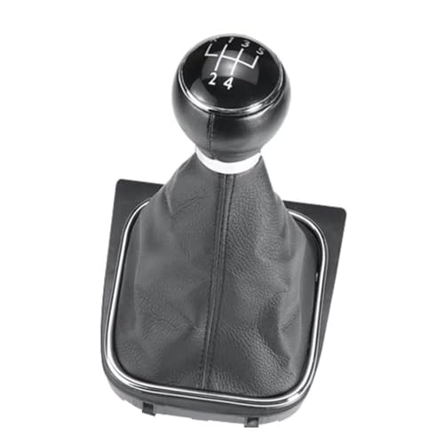 ENGOER Kompatibel Mit VW Für Golf Für Jetta MK5 MK6 2005 2006 2007 2008 2009 2010 2011 2012 2013 2014 5 6-Gang-Schalthebelknopf(5 Speed) von ENGOER