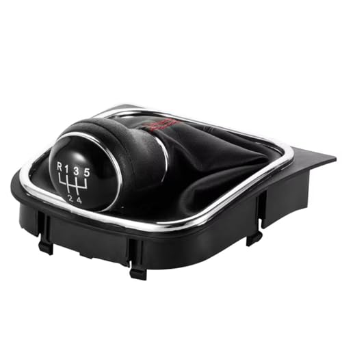 ENGOER Kompatibel Mit VW Für Jetta MK5 MK6 2005 2006 2007 2008 2009 2010 2011 2012 2013 2014 Schaltgetriebe-Schalthebelknopf Autoteile(5 plastic red) von ENGOER