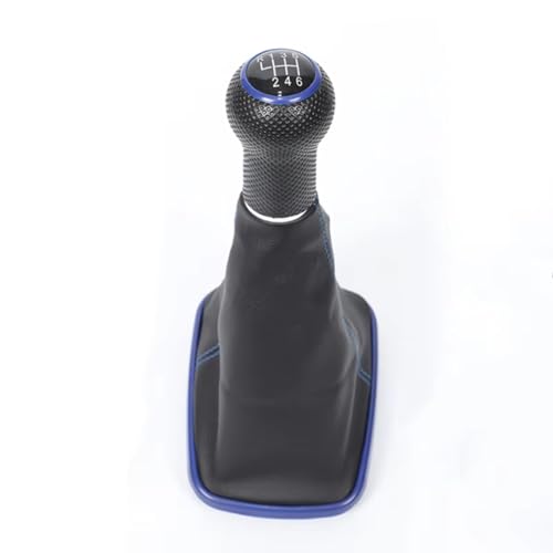 ENGOER Kompatibel Mit VW Für Jetta Mk4 Für Bora 1999 2000 2001 2002 2003 2004 5 6-Gang-Schaltgetriebe Auto-Schaltknauf Mit Gamaschen-Kofferraumabdeckung(D 6-Speed) von ENGOER