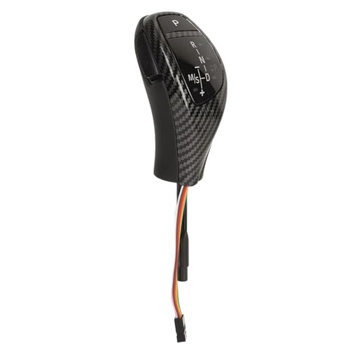 Kompatibel Mit BMW Für E90 LCI Limousine E91 LCI Touring 2006–2011 Daumenschalthebelkopf-Nachrüstsatz Mit Ein-Klick-Starttaste(Carbon Fiber Style) von ENGOER