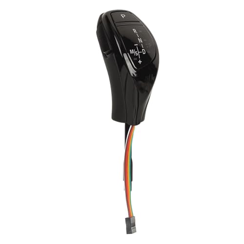 Kompatibel Mit BMW Für E90 LCI Limousine E91 LCI Touring 2006–2011 Daumenschalthebelkopf-Nachrüstsatz Mit Ein-Klick-Starttaste(Glossy Black) von ENGOER