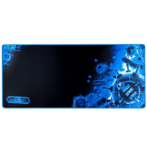 ENHANCE GX-MP2 Extended Gaming Mauspad - XXL Mauspad (80 x 35 cm) Mehrfarbig (Blau/Schwarz) von ENHANCE