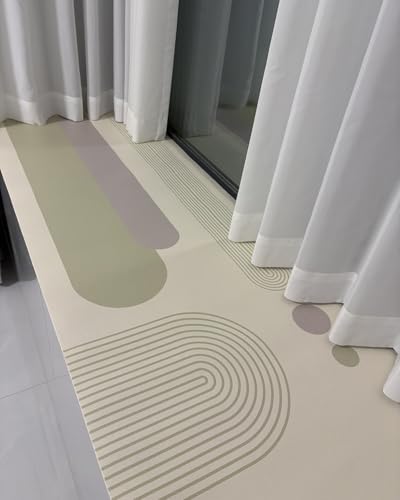 Fensterbank Innen Fensterkissen Im Geometrischen Stil mit Rutschfester Rückseite, Verstellbare Möbelmatte für Den Innenbereich Wärmedämmung, Wasserdichte(120x20cm (47x8in)) von ENHEN