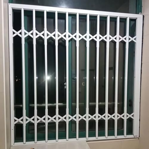 Fenstergitter Einbruchschutz Klappbarer Einbruchschutz, Einziehbare Fenstergitter Im Erdgeschoss für Den Werkstattzugang, Individuelles Einbruchschutztor mit Schloss und Schlüssel(170x110cm/66.9inx43i Fenstergitter Einbruchschutz Klappbarer Einbruchschutz, Einziehbare Fenstergitter Im Erdgeschoss für Den Werkstattzugang, Individuelles Einbruchschutztor mit Schloss und Schlüssel(170x110cm/66.9inx43i von ENHEN