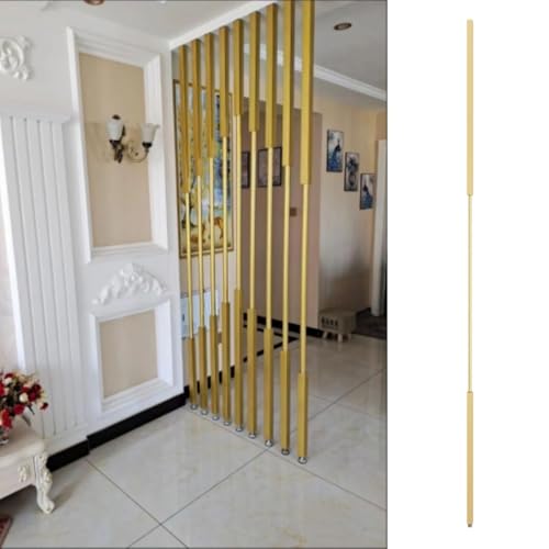 Raumteiler Quadratische, Goldene Raumteilersäule, Individuelles Design für Innentüren Von Wohnzimmern, Eingangsbereichen Von Restaurants, Kein Bohren Erforderlich(1pc Height,220cm/87in/7.22ft) von ENHEN