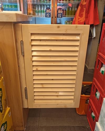 Saloontür Schwere, Unbehandelte Schwingtür für Die Theke, Einfach, Automatisch Schließende Lamellentüren für Bürokabinen, Raumteiler für Waschküche(W45"(114cm) xH36"(90cm)) von ENHEN