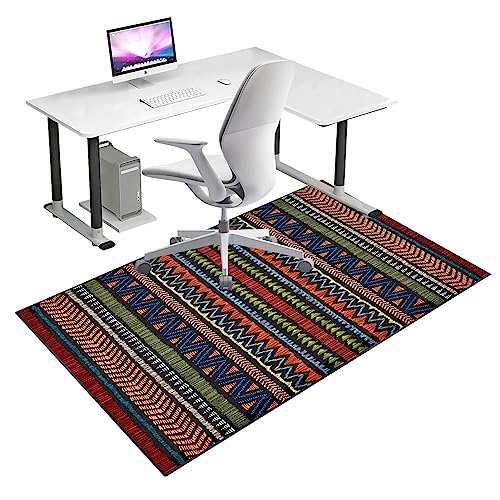 ENHS Bodenschutzmatte, Schreibtischstuhl Unterlage, Gaming Teppich Schreibtischstuhl Bürostuhlunterlage rutschfest Unterlage Schreibtischstuhl, Stuhlteppich, 120 x 160 cm von ENHS