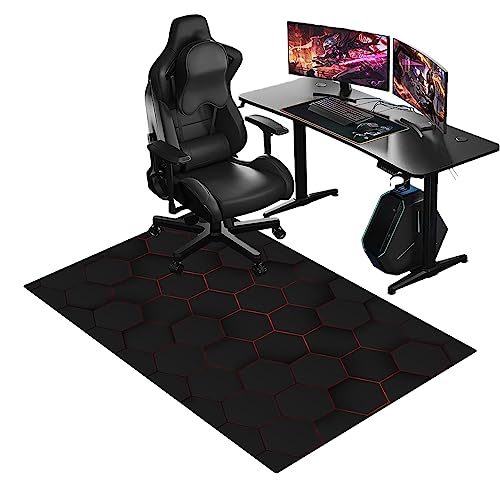 ENHS Bodenschutzmatte | Bürostuhl Unterlage | Gaming Bürostuhl Stuhlmatten | Bürostuhlunterlage rutschfestes Kratzfest Stuhl unterlage | Chair Mat | Bodenschutzmatte Gaming | 140 x 180 cm von ENHS